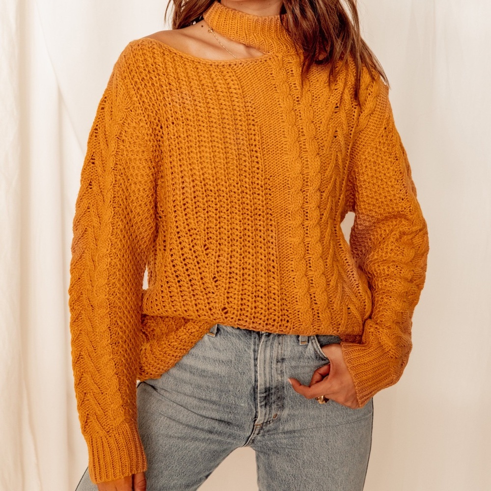 Mock neck sweater